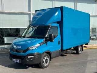 Caja cerrada con plataforma elevadora IVECO 35S14 20m3