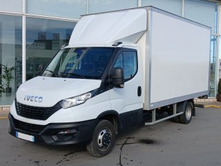 Caja cerrada con plataforma elevadora IVECO 35C14 20m3