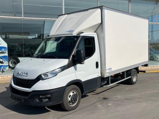 Caja cerrada con plataforma elevadora IVECO 35C16 20m3