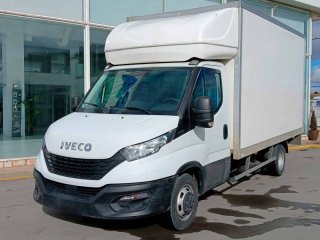 Caja cerrada con plataforma elevadora IVECO 35C16 20m3