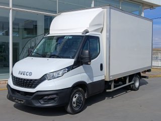 Caja cerrada con plataforma elevadora IVECO 35C16 20m3