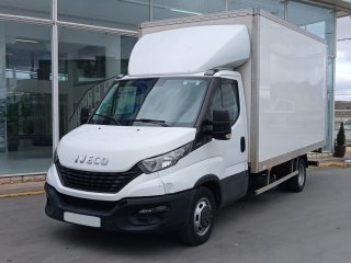 Caja cerrada con plataforma elevadora IVECO 35C16 20m3